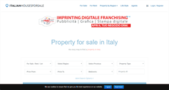 Desktop Screenshot of italianhousesforsale.com